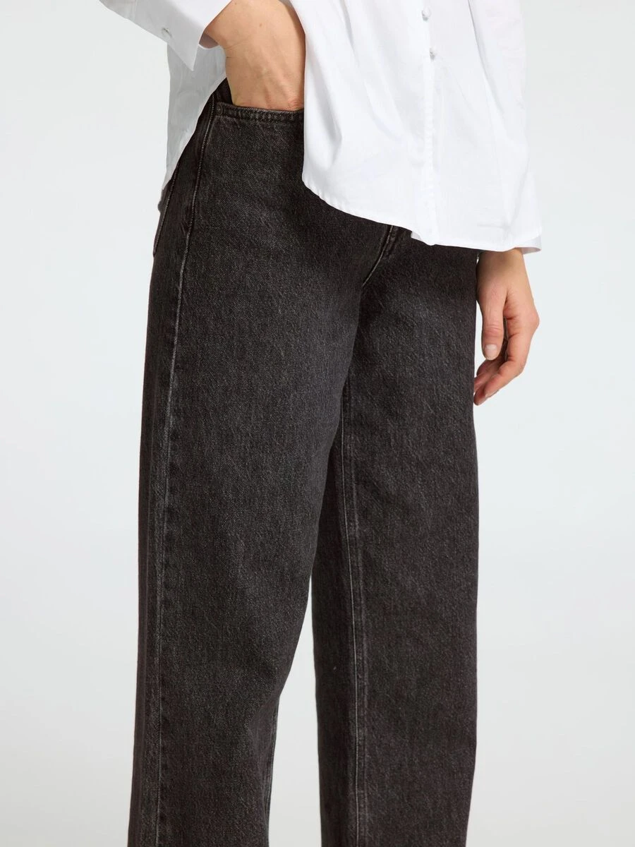 Selected Femme Harper High Waist Flared Jeans - Black 7 Selected Femme Harper High Waist Flared Jeans - Black - Image 5