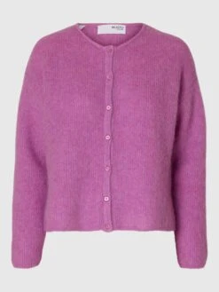 Alternative view of Selected Femme Sia Loose Fit Knitted Cardigan - First Bloom