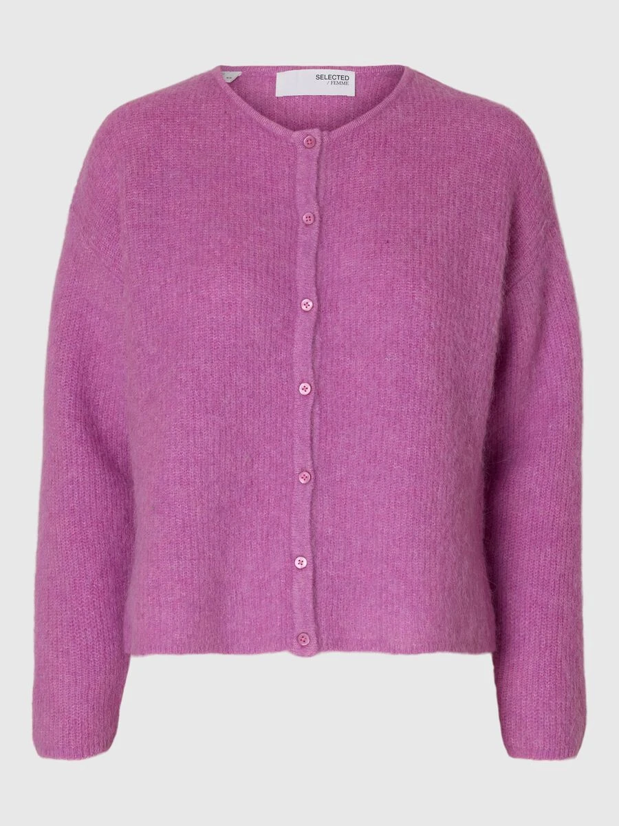 Selected Femme Sia Loose Fit Knitted Cardigan - First Bloom 4 Selected Femme Sia Loose Fit Knitted Cardigan - First Bloom - Image 2