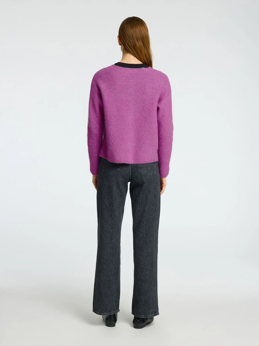 Selected Femme Sia Loose Fit Knitted Cardigan - First Bloom 6 Selected Femme Sia Loose Fit Knitted Cardigan - First Bloom - Image 4