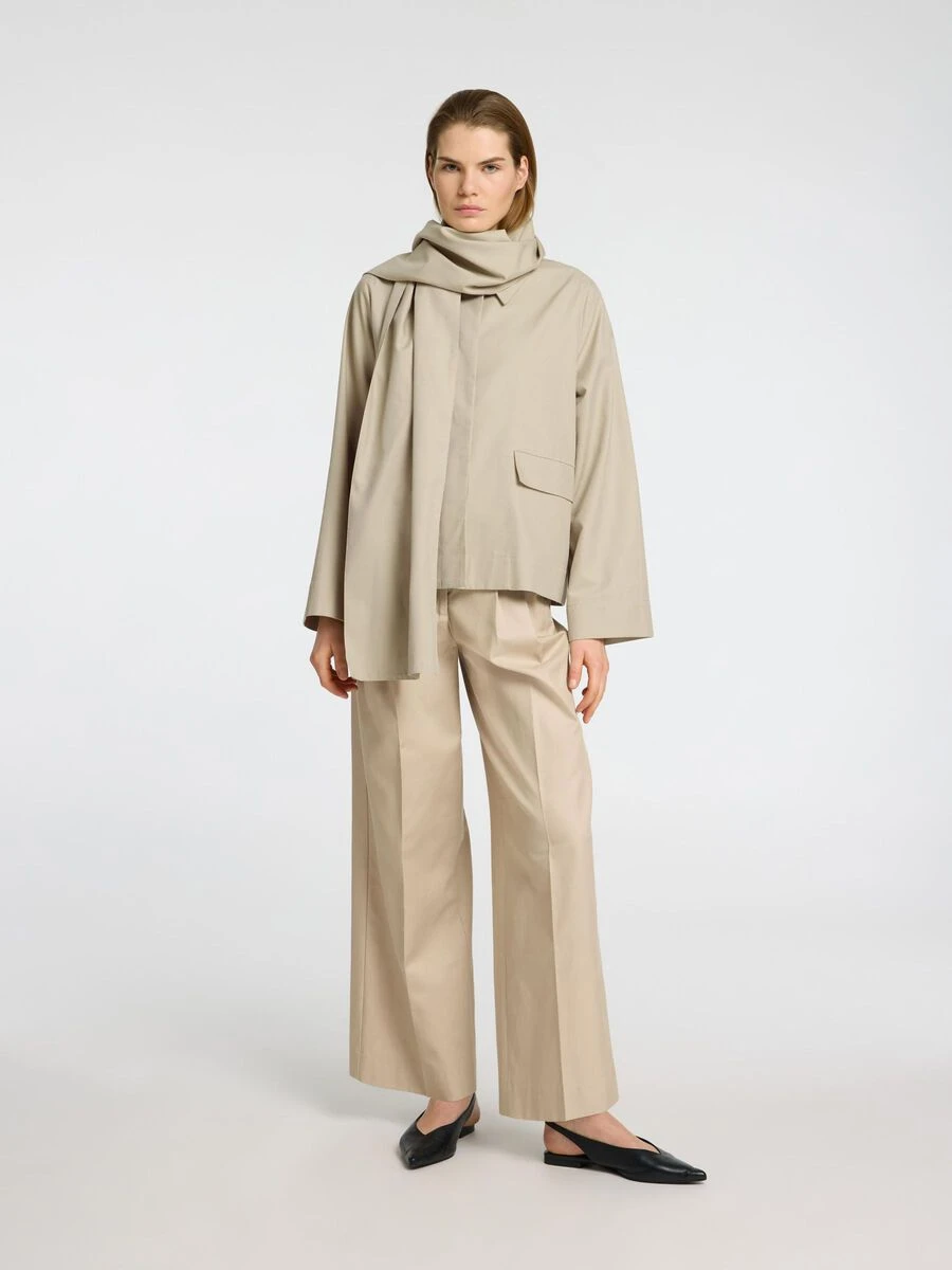 Selected Femme Pamina Scarf Jacket - Island Fossil 6 Selected Femme Pamina Scarf Jacket - Island Fossil - Image 4