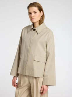 Selected Femme Pamina Scarf Jacket - Island Fossil 13 Selected Femme Pamina Scarf Jacket - Island Fossil -Lulu&M 16096847 IslandFossil 008