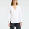 Selected Femme Naja Fitted Buttoned Shirt - White -Lulu&M 16096975 BrightWhite 003