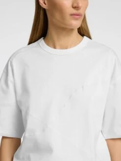Alternative view of Selected Femme Penny Embroidered T-shirt - Snow White/Birch