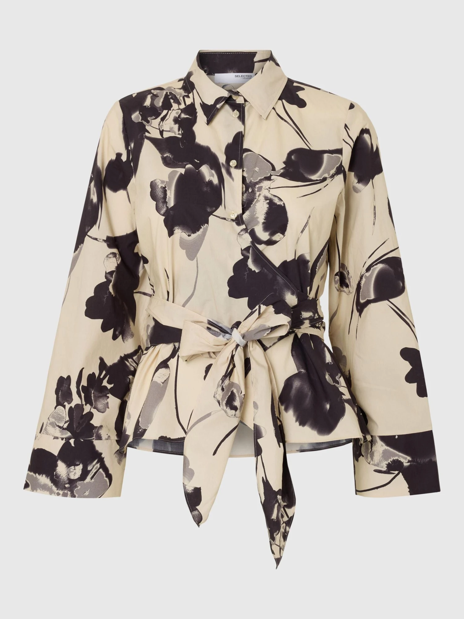 Selected Femme Aviana Long Sleeve Blouse - Birch 3 Selected Femme Aviana Long Sleeve Blouse - Birch