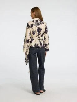 Selected Femme Aviana Long Sleeve Blouse - Birch 10 Selected Femme Aviana Long Sleeve Blouse - Birch -Lulu&M 16097261 Birch 1173946 004