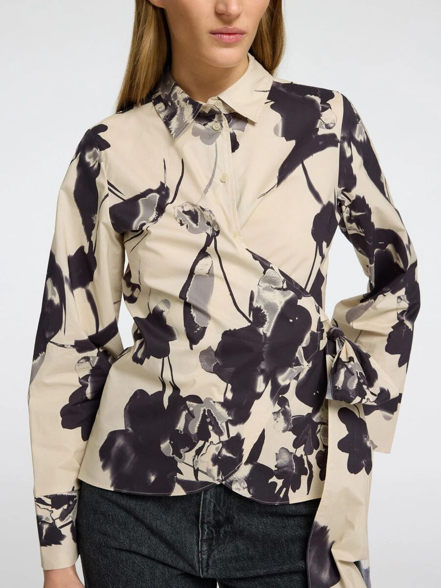 Selected Femme Aviana Long Sleeve Blouse - Birch 7 Selected Femme Aviana Long Sleeve Blouse - Birch - Image 5