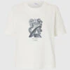 Selected Femme Essential Boxy Printed Ink T-Shirt - Snow White/Black 1 Selected Femme Essential Boxy Printed Ink T-Shirt - Snow White/Black -Lulu&M 16097302 SnowWhite 1175723 001