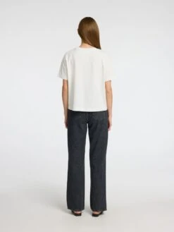 Selected Femme Essential Boxy Printed T-Shirt - Snow White 10 Selected Femme Essential Boxy Printed T-Shirt - Snow White -Lulu&M 16097303 SnowWhite 1175728 004