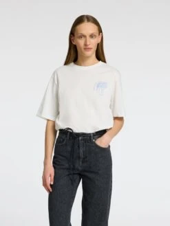Selected Femme Vilja Crew Neck T-Shirt - Snow White 9 Selected Femme Vilja Crew Neck T-Shirt - Snow White -Lulu&M 16097307 SnowWhite 1175767 003