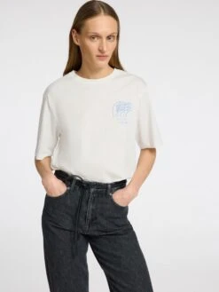 Selected Femme Vilja Crew Neck T-Shirt - Snow White 13 Selected Femme Vilja Crew Neck T-Shirt - Snow White -Lulu&M 16097307 SnowWhite 1175767 008