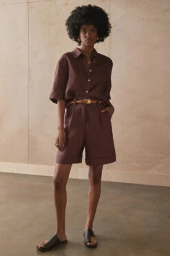 Sancia Delphi Shorts - Cinnamon 17 Sancia Delphi Shorts - Cinnamon -Lulu&M 1620A DE DELPHI SHORTS CINNAMON 3467copy jpg