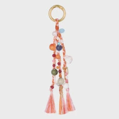 Mishky Trenza Bag Charm/Key Chain - Coral/Multi -Lulu&M 17254414113012 TRENZA BAG CHARM KR TT L 13012 26fcd8da 1b8d 4063 a9fe 90ab919b5e76 jpg