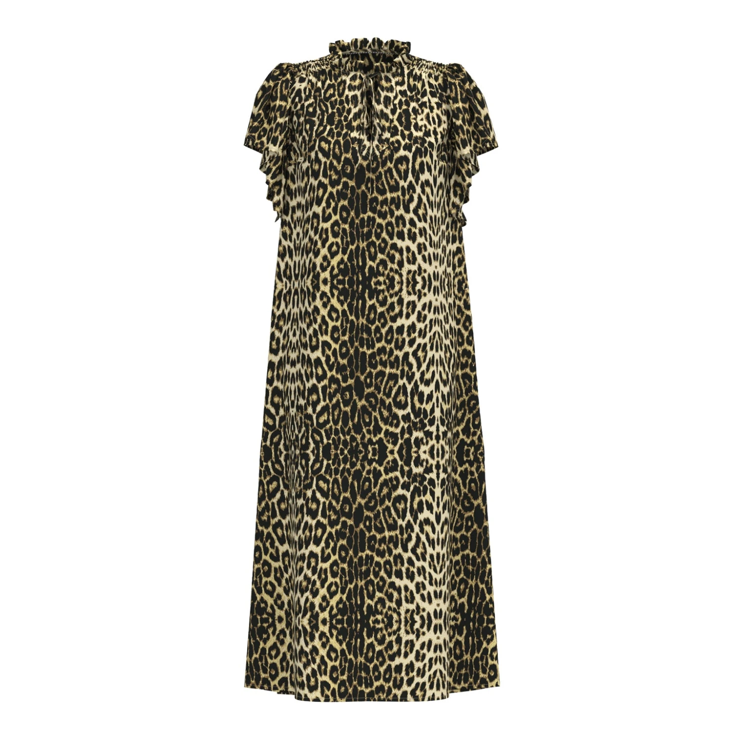 Co'couture Leo Frill Dress - Khaki 3 Co'couture Leo Frill Dress - Khaki
