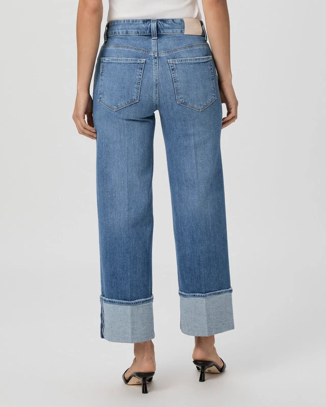 Paige Sasha Ankle Wide Leg Jean - Poet 6 Paige Sasha Ankle Wide Leg Jean - Poet - Image 4