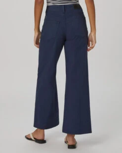 Paige Ari Wide Leg Tie Waist Jeans - Navy -Lulu&M 1G62M83 B954 04 jpg