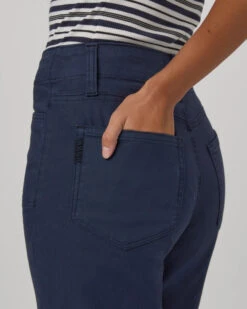 Paige Ari Wide Leg Tie Waist Jeans - Navy -Lulu&M 1G62M83 B954 06 jpg