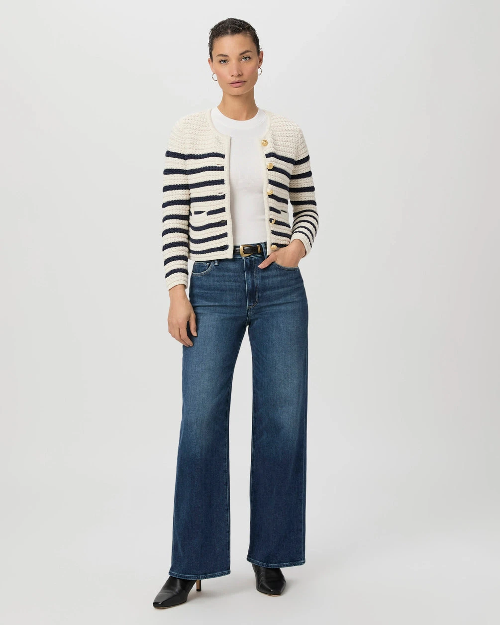 Paige Anessa Seamed Beltloops Jeans - Allusion 7 Paige Anessa Seamed Beltloops Jeans - Allusion - Image 5