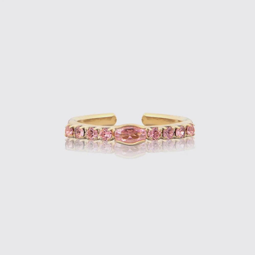 Caroline Svedbom Tracy Ring Gold - Light Rose 3 Caroline Svedbom Tracy Ring Gold - Light Rose