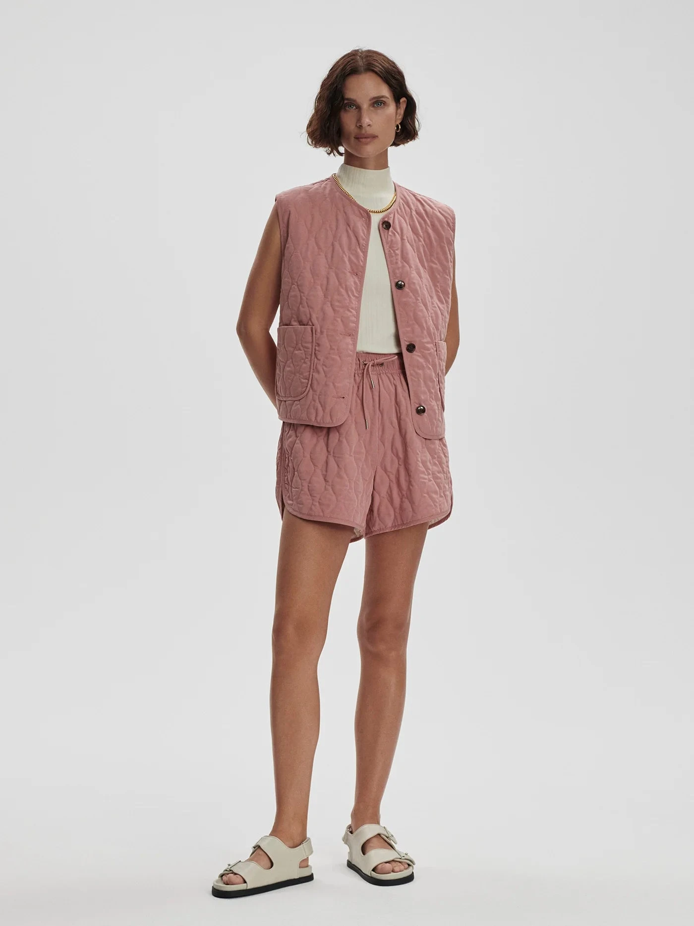 Varley Karla Quilted Gilet - Ash Rose 4 Varley Karla Quilted Gilet - Ash Rose - Image 2