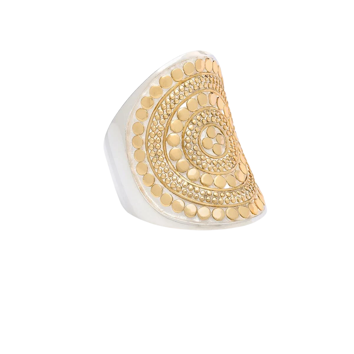Anna Beck Classic Saddle Ring - Gold & Silver 3 Anna Beck Classic Saddle Ring - Gold & Silver
