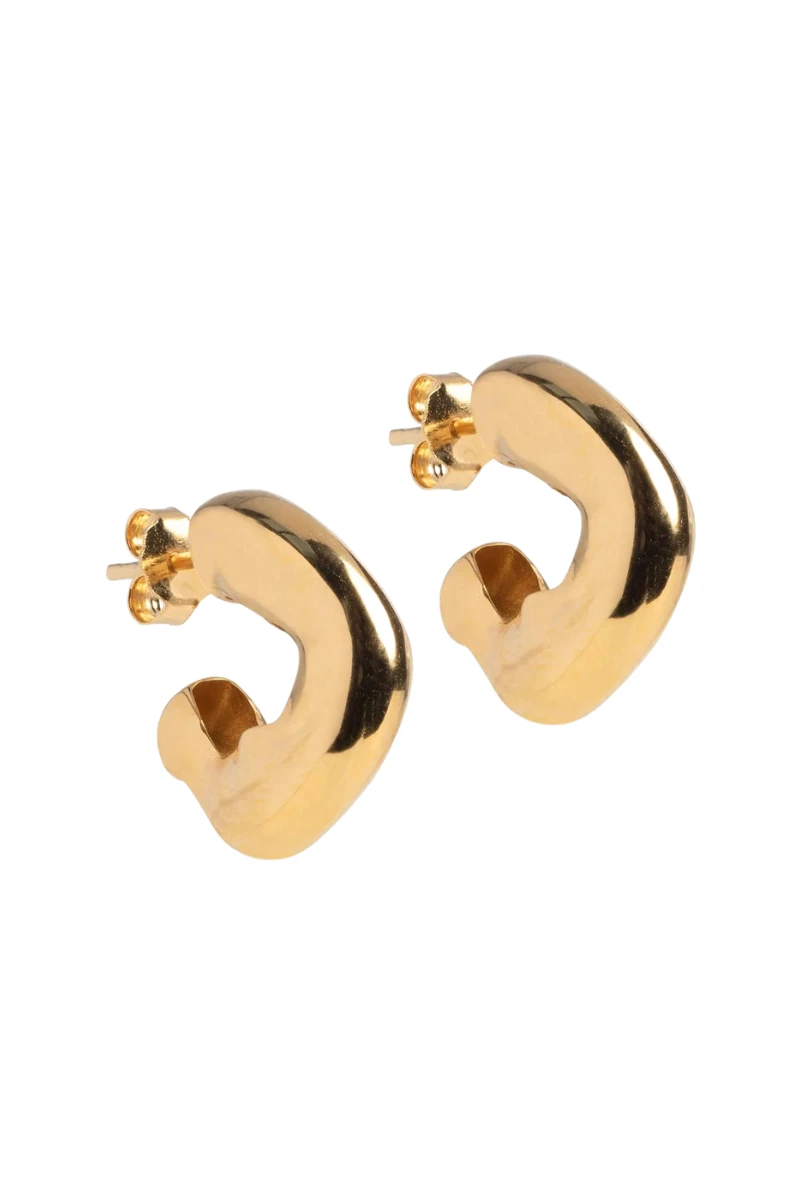 Enamel Copenhagen Gianna Hoops - Gold 3 Enamel Copenhagen Gianna Hoops - Gold