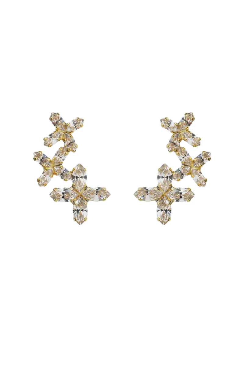 Caroline Svedbom Multi Star Cuff Earrings Gold - Crystal 3 Caroline Svedbom Multi Star Cuff Earrings Gold - Crystal