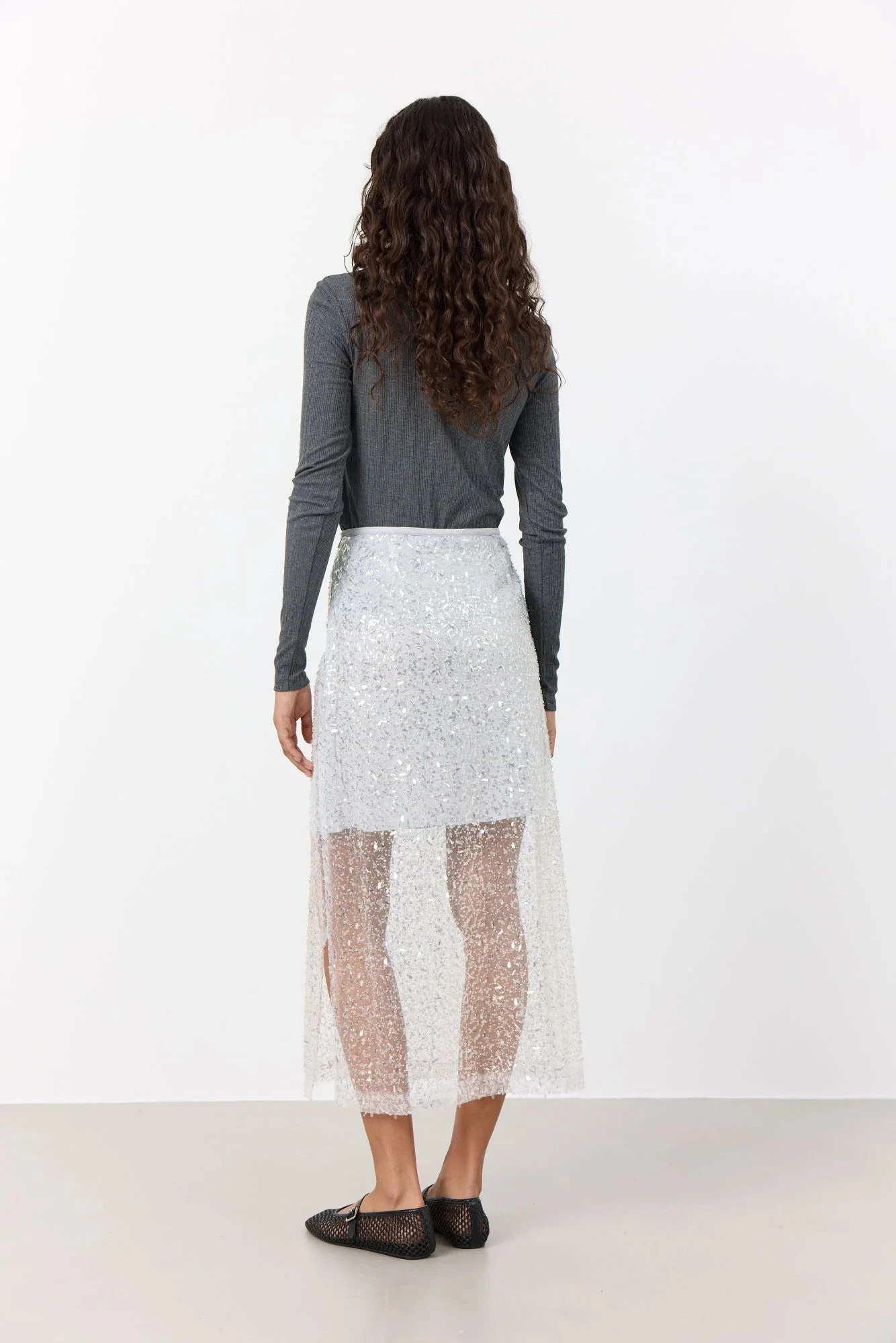 Levete Room Imporia 1 Skirt - Grey 5 Levete Room Imporia 1 Skirt - Grey - Image 3