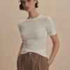 Varley Regina Fitted Tee - White -Lulu&M 30d2521c5454af67080527bc90a6dcb4d785ac4a VAR02420 REGINA FITTED TEE WHITE 033 jpg