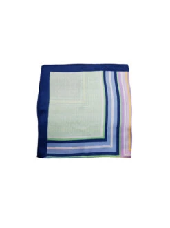Alternative view of Black Colour Romina Mini Scarf - Blue Multi
