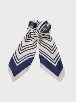 Black Colour Yesica Mini Scarf - Navy