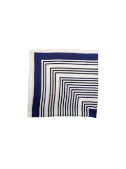 Alternative view of Black Colour Yesica Mini Scarf - Navy