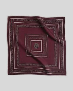 Lescarf Paisley Scarf - Red Wine