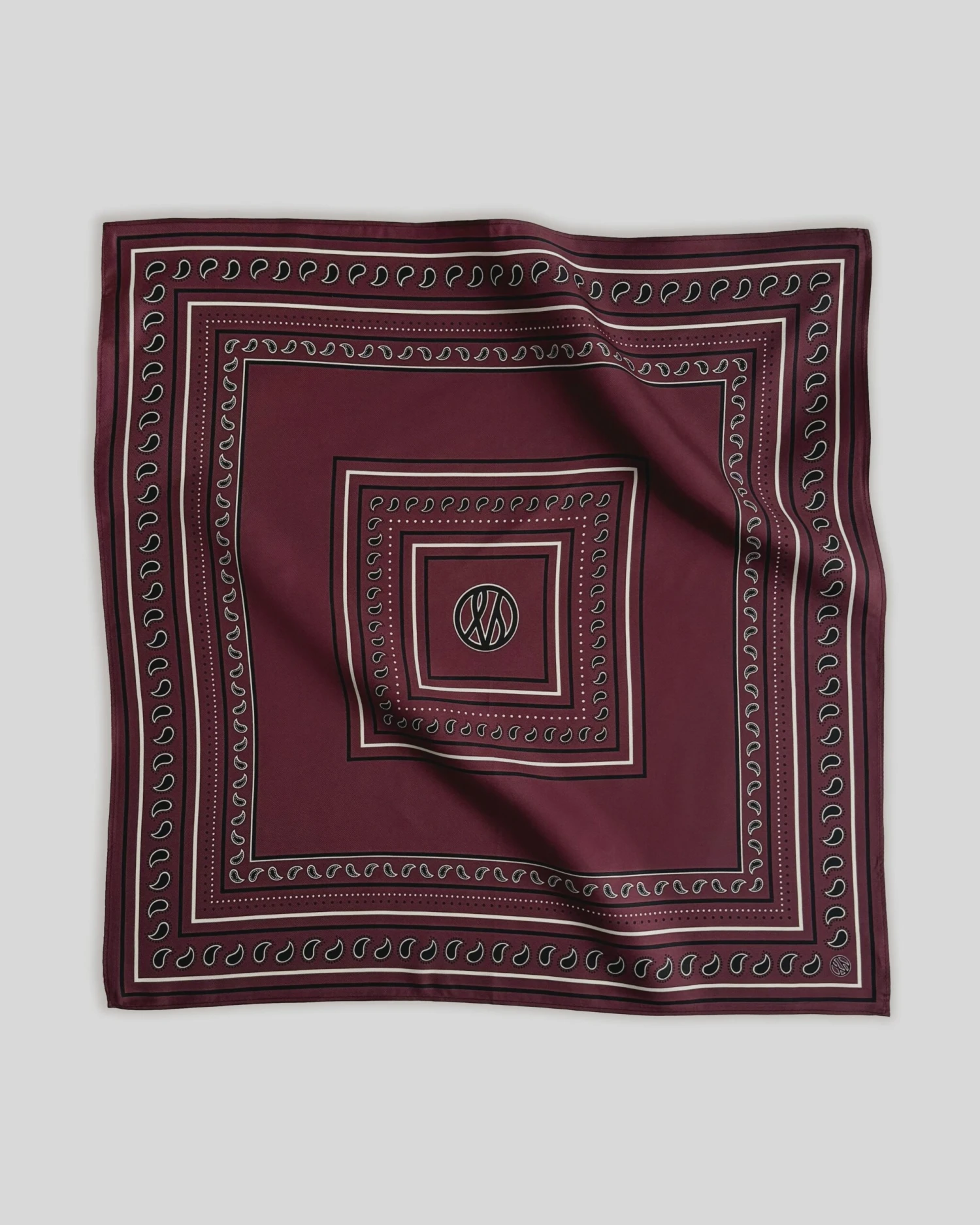 Lescarf Paisley Scarf - Red Wine 3 Lescarf Paisley Scarf - Red Wine