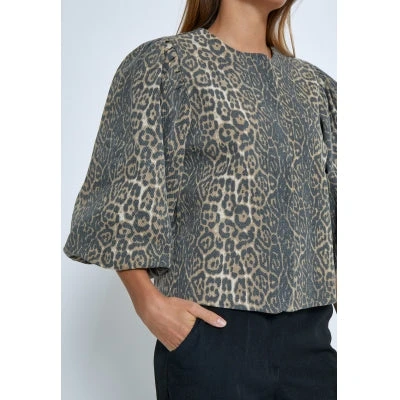 Minus Rana Short Jacket - Brown Leo 7 Minus Rana Short Jacket - Brown Leo - Image 5