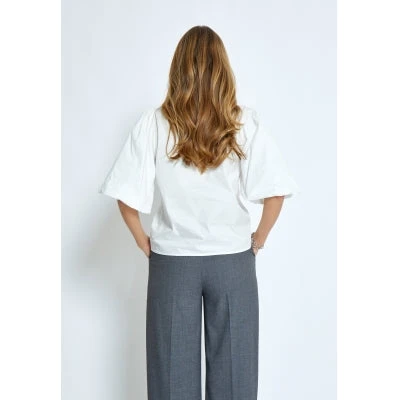 Minus Joa Short Sleeve Blouse - Cloud Dancer 5 Minus Joa Short Sleeve Blouse - Cloud Dancer - Image 3