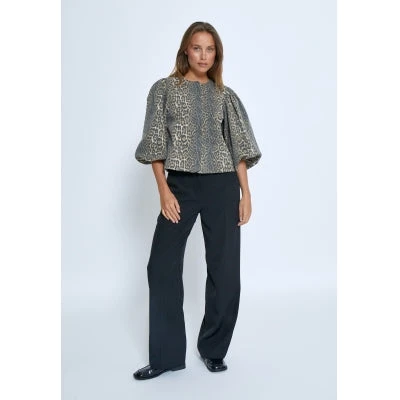 Minus Rana Short Jacket - Brown Leo 6 Minus Rana Short Jacket - Brown Leo - Image 4