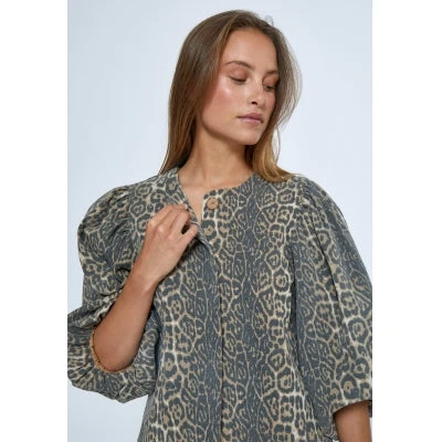 Minus Rana Short Jacket - Brown Leo 8 Minus Rana Short Jacket - Brown Leo - Image 6
