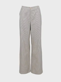 Black Colour Lolly Pant - White/Black