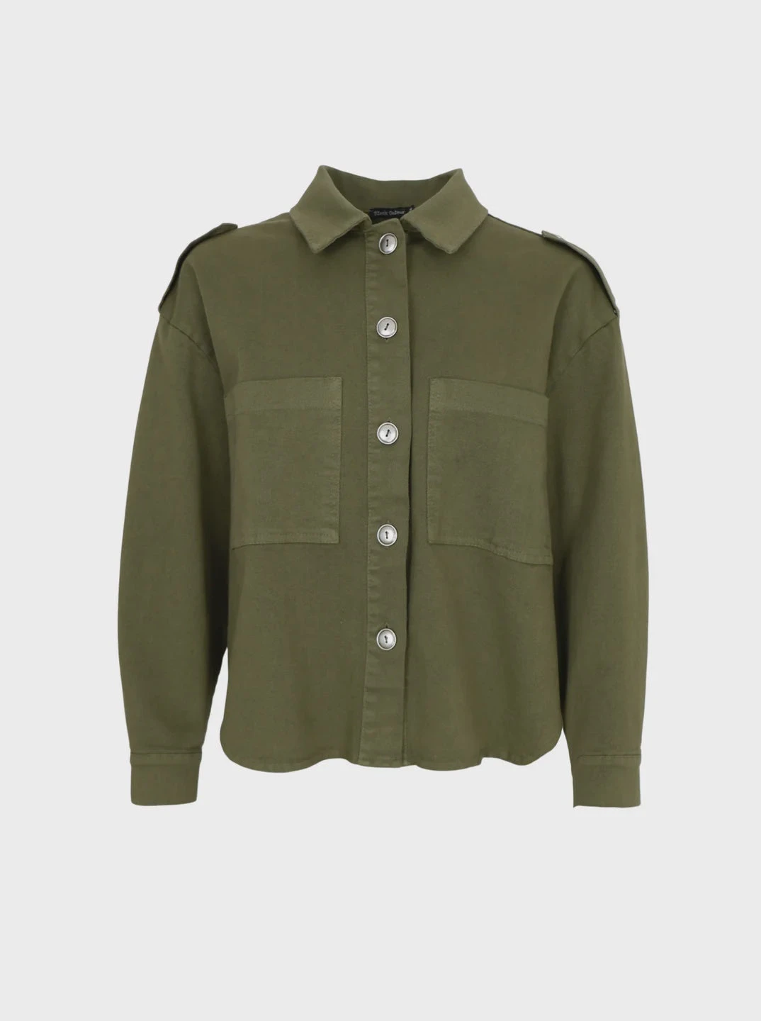 Black Colour Tully Shirt Jacket - Army 3 Black Colour Tully Shirt Jacket - Army