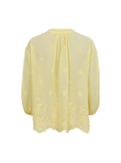 Black Colour Laura Blouse - Pastel Yellow 7 Black Colour Laura Blouse - Pastel Yellow -Lulu&M 40869PY 2 1088x1440 jpg