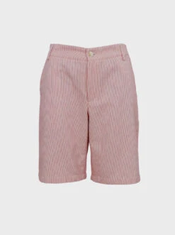 Black Colour Lolly Shorts - White/Red
