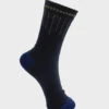 Black Colour Glaze Wool Mix Sock - Navy/Gold 2 Black Colour Glaze Wool Mix Sock - Navy/Gold -Lulu&M 4266NG 992x1312 jpg
