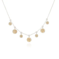 Anna Beck Mini Disc Charm Necklace - Gold