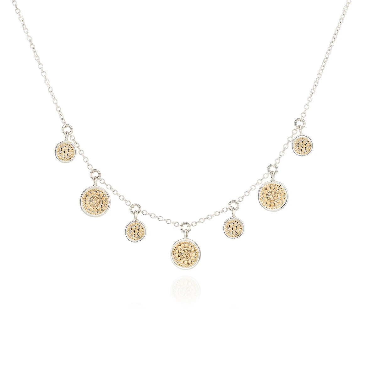 Anna Beck Mini Disc Charm Necklace - Gold 3 Anna Beck Mini Disc Charm Necklace - Gold