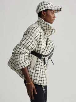 Alternative view of Varley Roby Belt Bag - Egret Mono Check