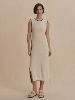 Varley Dwight Tank Knit Dress - Birch