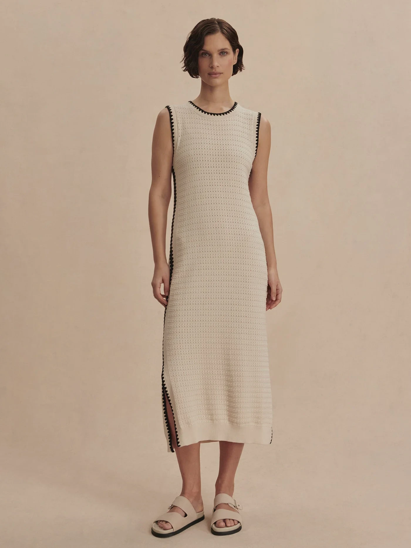 Varley Dwight Tank Knit Dress - Birch 3 Varley Dwight Tank Knit Dress - Birch