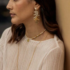Alternative view of Mishky Golden Sun Necklace - Ivory/Gold