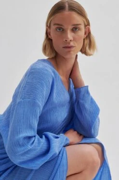 Second Female Belisa Dress - Cornflower Blue 10 Second Female Belisa Dress - Cornflower Blue -Lulu&M 56871 5087 12 1200x jpg